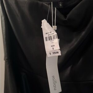 NWT Millau faux leather skirt
